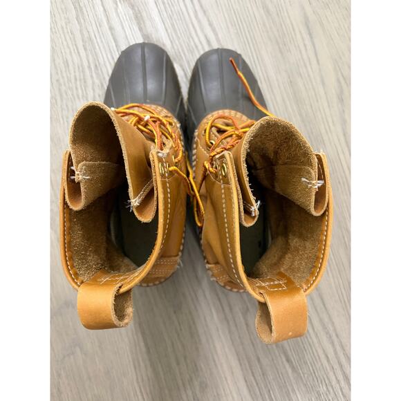 L L Bean Duck Boots Brown Leather Waterproof Outdoor Men\'s 8, EM main image 8